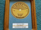 ELVIS PRESLEY AUTHENTIC SUN RECORD LABEL THATS ALL RIGHT & JUKE BOX STICKER