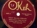 78 RPM-MAMIE SMITH & HER JAZZ HOUNDS 'THAT DA DA STRAIN'-OKEH 4689 VG++
