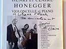 RARE SWISS PRIVATE LP HENRI ET CLAIRE HONEGGER CELLO RECITAL SIGNED EX