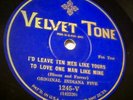 Original Indiana Five-Velvet Tone 1245-V/University Six (NYC 1926)