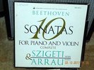 BEETHOVEN: 10 SONATAS FOR VIOLIN & PIANO SZIGETI ARRAU. Vanguard (Maroon) BOX