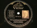 VINTAGE 12 INCH 78 RPM RECORD VICTOR 35718 WARREN G. HARDING SPEECH ADDRESS