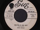 DON COVAY: Believe It Or Not / Betty Jean 45 (dj, warp dnap) rare Blues & R&B
