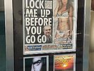 George Michael signed THE SUN newspaper signed in prison UNIQUE Display UACC RD