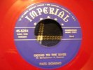 FATS DOMINO Going To The River RED VINYL Original 45 VG+ R&B Rock New Orleans