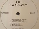 WARSAW J.D. RZM PRODUCTIONS LP 2ND UK PRESSING JOY DIVISION Ex.Cond FREE POST