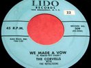 THE CORVELLS We Made A Vow & Miss Jones 45 Rare Original Lido Doo Wop NICE
