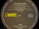 AC/DC Let There Be Rock AUSTRALIAN LP 1983 Black Albert Label Unique Cover
