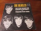 THE BEATLES VEE JAY PICTURE SLEEVE & 45 VJ 587 THANK YOU GIRL/DO YOU WANT TO