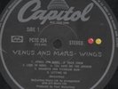 Wings - 'Venus And Mars' 1975 UK Capitol LP PCTC254