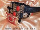Elvis Style Red and Gold Navajo Western Concho Belt