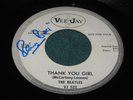 1963 Original The Beatles From Me To You VJ Vee Jay WL PROMO 45 SIGNED Pete Best