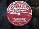 ARETHA FRANKLIN-YOU GROW CLOSER /NEVER GROW OLD ON CHECKER BLACK GOSPEL 78RPM-EX