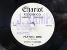 GOSPEL TRAVELERS-PRAYING TIME /MAN AT THE DOOR ON CHARIOT BLACK GOSPEL 78RPM-EX-