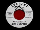 GLEN  CAMPBELL  WALK RIGHT IN  NEAR MINT  RARE PROMO  DELIGHT ARKANSAS    POP 45