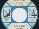 HEAR- Rare Northern Soul 45- Betty Everett- Too Hot To Hold- Vee-Jay #699- Promo