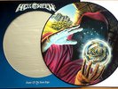 EX/EX HELLOWEEN KEEPER OF THE SEVEN KEYS PART 1 VINYL PICTURE DISC LP + STICKERS