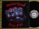 MOTORHEAD IRON FIST, LP 1982 GERMANY VG/VG WITH INNER SLEEVE RED LETTERING