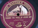 78rpm I HEARD THE VOICE OF JESUS SAY / eternal father strong to save B1504