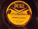 1953 DUKE 110 St. Louis Jimmy Original Blues 78 