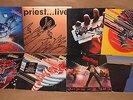 EIGHT JUDAS PRIEST VINYL RECORDS*TURBO-RAM IT DOWN-UNLEASHED IN THE EAST-METAL -