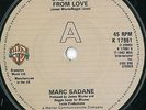 MARC SADANE - ONE MINUTE FROM LOVE - UK WARNER BROS - MODERN 80's