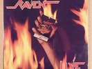 RAVEN    SEALED    1984 MEGAFORCE GOLD PROMO STAMPED LIVE AT THE INFERNO 2 LP