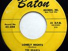 THE HEARTS doowop 45 Lonely Nights b/w  Oo-Wee STRONG VG 1st Press BATON   FM401