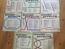 8x Rare SOUND EFFECTS Library Music LP Vinyl In Sequence 1 - 8 KPM