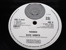 BLACK SABBATH PARANOID VERTIGO MINT AUDIO UK superb Original Large SWIRL Ozzy