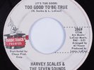 Northern Soul 45 HARVEY SCALES & 7 SOUNDS Too Good To Be True MAGIC TOUCH HEAR