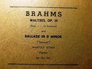1936 Anatole KITAIN RUSSIAN  PIANO BRAHMS WALTZER Op 39 Ballade D Minor EDWARD78