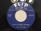 Rare Doo Wop 45 King Bees Give Me Your Number/Puppy Love (Flip) Original Vg++