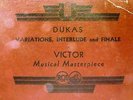 1934 YVONNE LEFEBURE French PIANO  DUKAS Variations Interlude et Finale 78