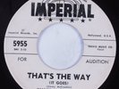 R&B Soul 45 JIMMY McCRACKLIN That's The Way IMPERIAL HEAR