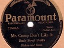 78rpm Blues – Beale Street Sheiks – Mr. Crump Don't Like It – Paramount 12552 V+