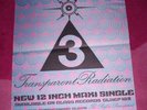 SPACEMEN 3 POSTER. TRANSPARENT RADIATION. 1987 UK Promo. 30 x 42 cms. EX folded.