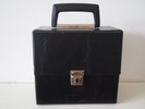 RETRO Vintage BLACK Record Case For Single / 45s / Vinyl Records