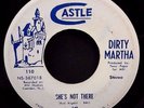 DIRTY MARTHA She's Not There / Why Can't I 1969 Private NJ FUNK PSYCH 45 zombies