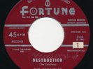 CATALINAS Destruction / Long Walk FORTUNE Rockabilly Garage Surf Instro 45 Hear