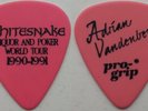 ADRIAN VANDENBERG 1 GUITAR PICK 1991 WHITESNAKE LIQUOR AND POKER TOUR RARE