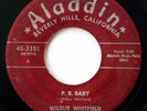 HEAR Wilbur Whitfield 45 P.B. Baby/One I Love ALADDIN 3381 doo wop R&B rocker PB