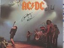 autographe autogramm signed AC DC malcolm angus young bon scott let there be lp