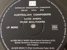 Australian Composers ABC In House LP David Ahern Peter Sculthorpe Edgar Bainton
