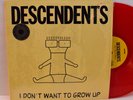 RARE PUNK LP - DESCENDENTS - I DON'T WANT TO GROW UP In Shrink RED WAX Limited