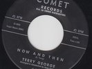TERRY GEORGE Now And Then 45 on Comet teen/doo-wop Original M- HEAR