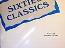 RADIO SHOW: 60's CLASSICS 8/6/90 RASCALS, FUDGE, WHO, BEATLES, ANIMALS, HENDRIX