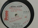 RARE Michael Jackson 12” Who is it / Give on to me COSTA RICA radio promo 