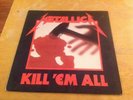 Metallica Kill 'Em All LP Megaforce Records 1983 Original MRI 069 Lyric Sleeve