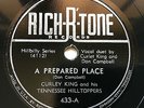 Curley King & His Tennessee Hilltoppers Rich-R-Tone 433 78 RPM Bluegrass Record